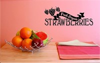 *Fresh Organic Strawberries Wall Art