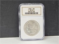 1886 Graded MS63 Silver Morgan Dollar Coin