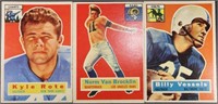 (6) 1956 TOPPS FOOTBALL CARDS