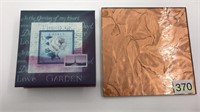 Desk Paper Pad & Coppertone Leaf Trivet