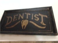 Nice Old Wood Dentist Sign