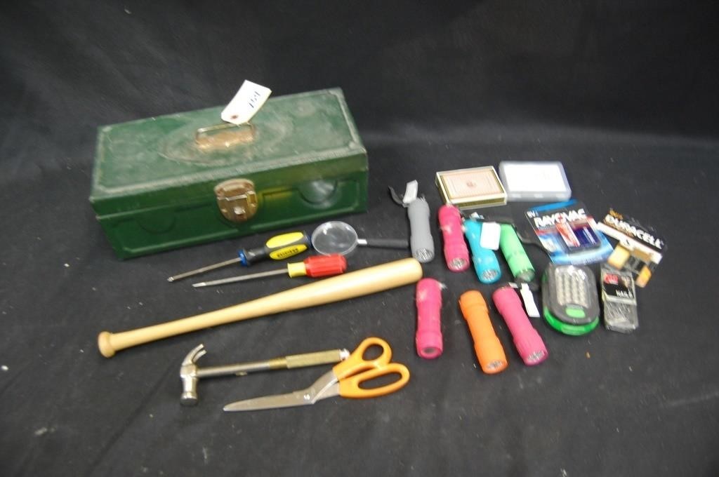 Metal Tool Box & Vehicle Emergency Tools