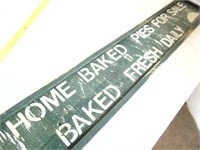 Old Wood Home Baked Pie Sign