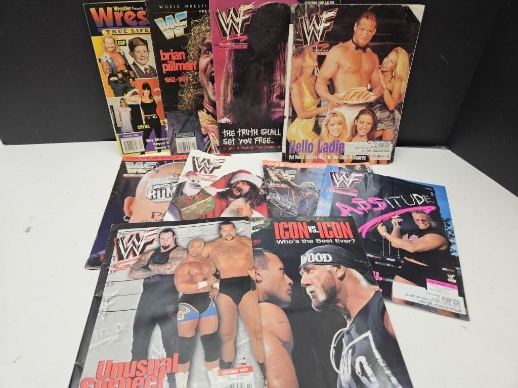 OLD WWF Wrestling Magazines