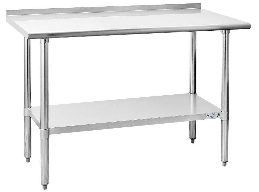Hally Stainless Steel Table for Prep & Work 24 x 4