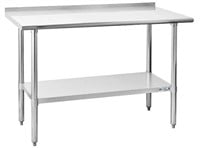 Hally Stainless Steel Table for Prep & Work 24 x 4