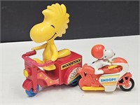 VTG Snoopy Woodstock Friction Scooter & Motorcycle
