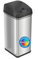 iTouchless 13 Gallon Stainless Steel Kitchen Trash