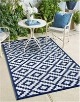 Green Decore Recycled Nirvana Outdoor Rug, 9'x12',