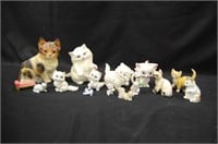 Cat Figurines Decor & Vase