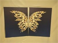 Butterfly Canvases 24W x 32H Each