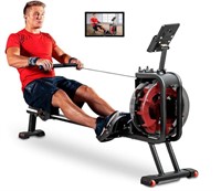 Vertical Tank Rowing Machine with Bluetooth, 330Lb