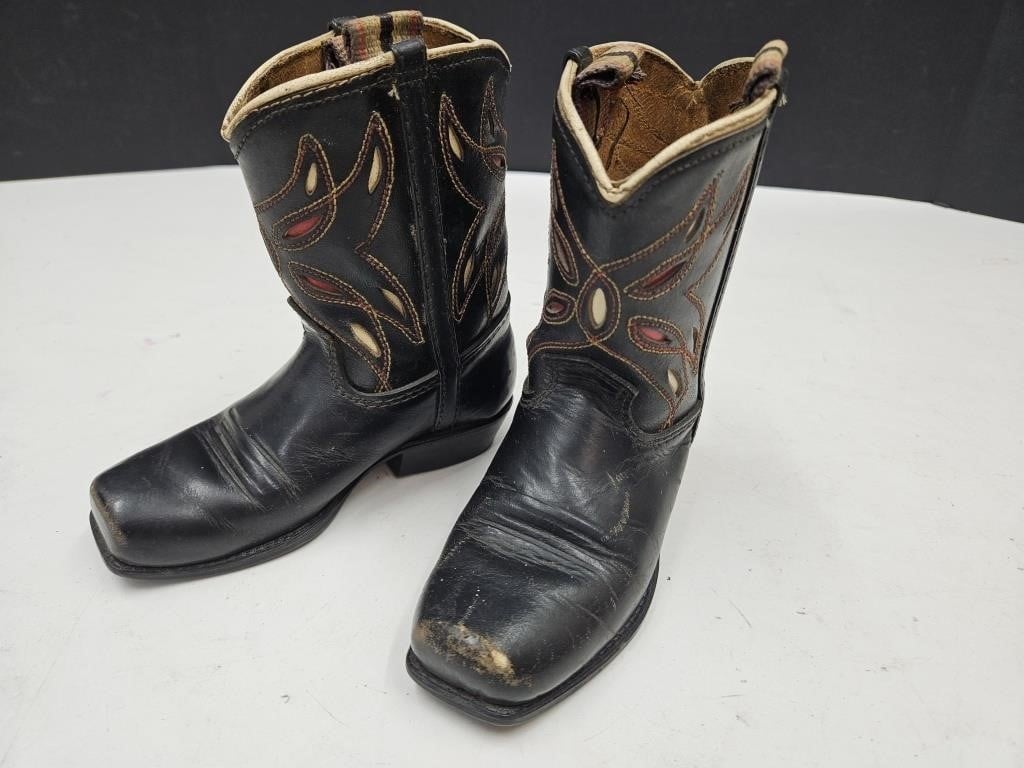 Real Leather Kids Cowboy Boots Neolite