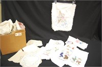 Cross Stitched Tea Towels, Table Runners & Others