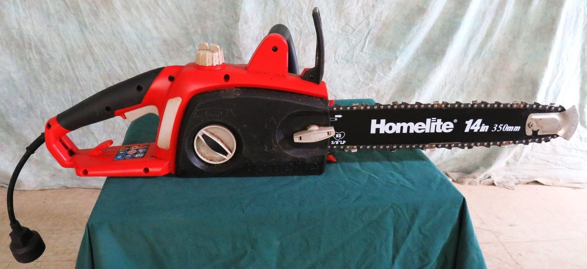 HOMELITE 14" ELECTRIC CHAINSAW