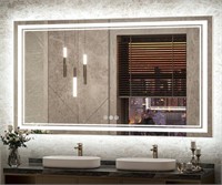 TokeShimi LED Frameless Lighted Vanity Mirror, 55"