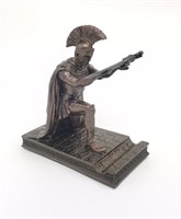 Roman Soldier Kneeling Resin Statue Pen/Phone hold