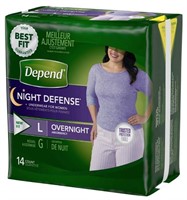 Large Overnight Depend's, 14ct - NEW