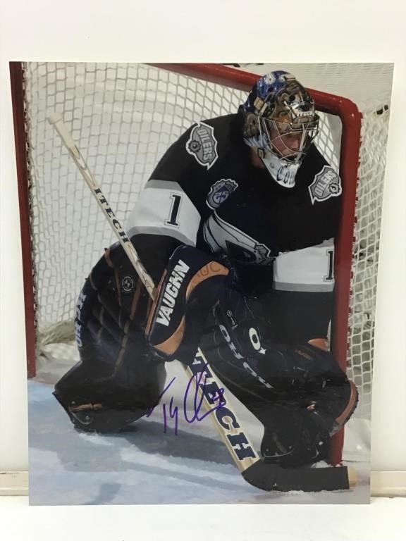 Signed Ty Conklin Oilers Certified 8x10 Photo