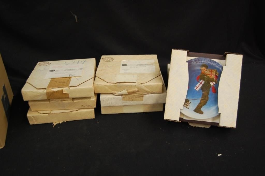 Norman Rockwell Decorative Plates- In Boxes