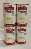 SYSCO Classic Chicken Broth, 4ct, 49oz each, best
