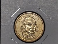 James Madison dollar coin
