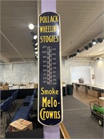 Metal cigar advertising thermometer