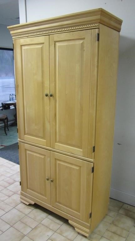 Wooden Corner Cabinet 77" H X 40" W X 26" D