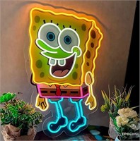 EPOCHSI Spongebob Neon Sign, 19"x26", with dimmer