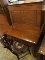 Vintage two-piece dropfront desk with fitted