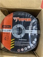 Viper three and one, 4 1/2 inch cut off wheels 50