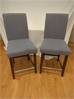 2 Grey Highback Chairs