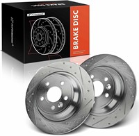 Rear Drilled and Slotted Disc Brake Rotors