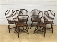 (6) Nichols & Stone Spindle Back Dining Chairs