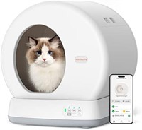 MeoWant Self-Cleaning Cat Litter Box, Integrated