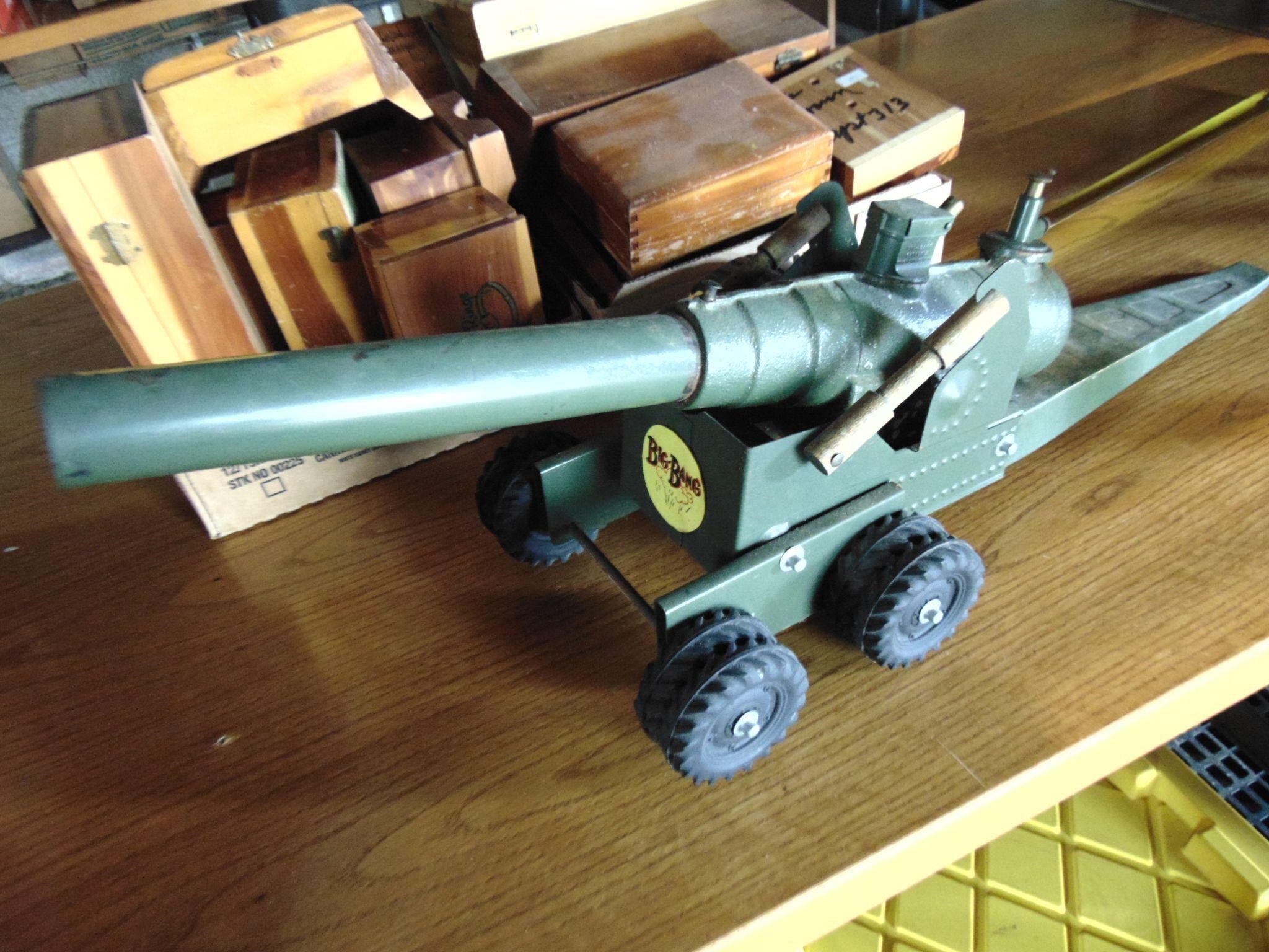 Vintage Big Bang Metal Cannon - 24" Long, Untested