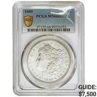 1885 Morgan Silver Dollar PCGS MS66 DMPL