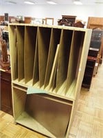 Homemade wooden cabinet for artist artwork