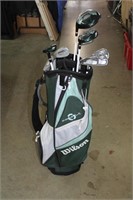 Left Handed Wilson Golf Club Set with Bag