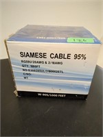 Siamese Cable 95% 1000FT