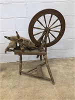 Vtg. Spinning Wheel