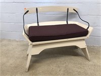 Wooden Wagon Seat Bench