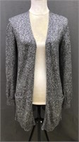 Old Navy Long Cardigan Sweater Sz M Womens Grey