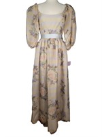 Richilene Floral Silk Gown