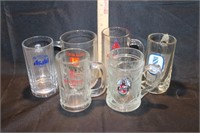 Assorted Beer Mugs-Beck's, Courage,Atlas, Bavaria