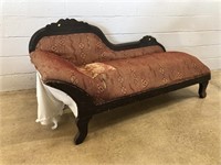 Antique Upholstered Chaise Lounge