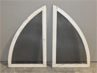 (2) Quarter Round Arch Window Screens