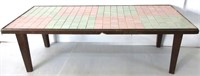 Vintage Tile Top Coffee Table Needs Repair