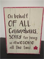 Awesome Canadien Sign 10x13