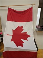 Canadian Flag with Pole (34" x 72")